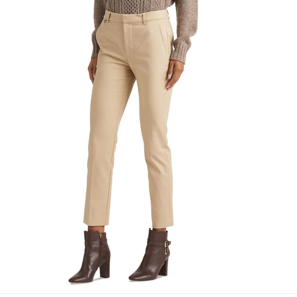 🌻Lauren Ralph Lauren Slim Leg Pants - Tan
